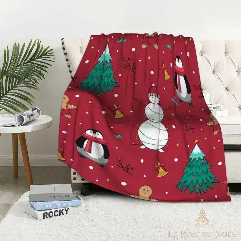 Plaid de Noël rouge